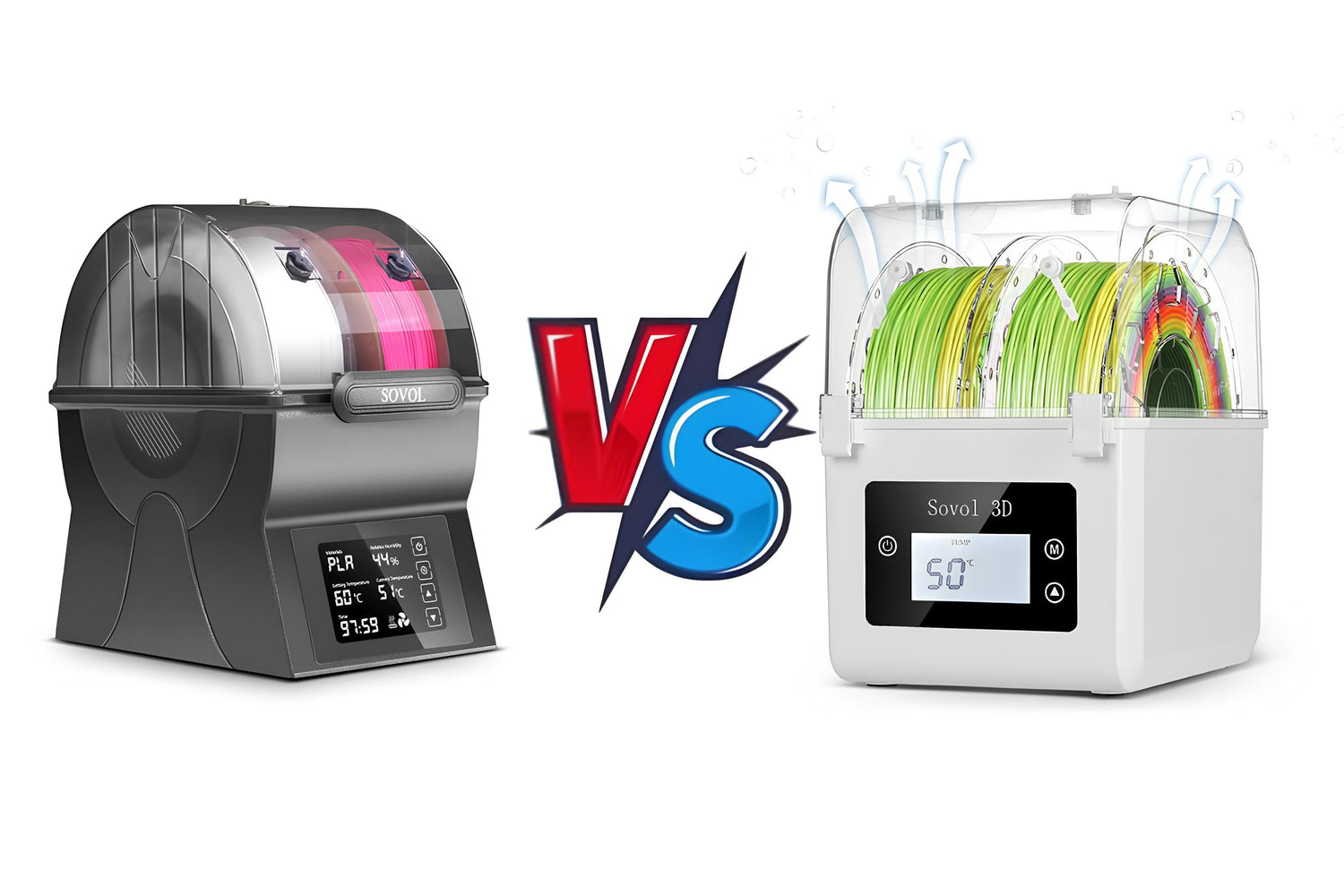 Sovol SH01 Filament trockner vs. Sovol SH02 Filament trockner