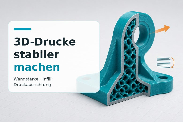 3D-Drucke stabiler machen: Wandstärke, Infill und Druckausrichtung