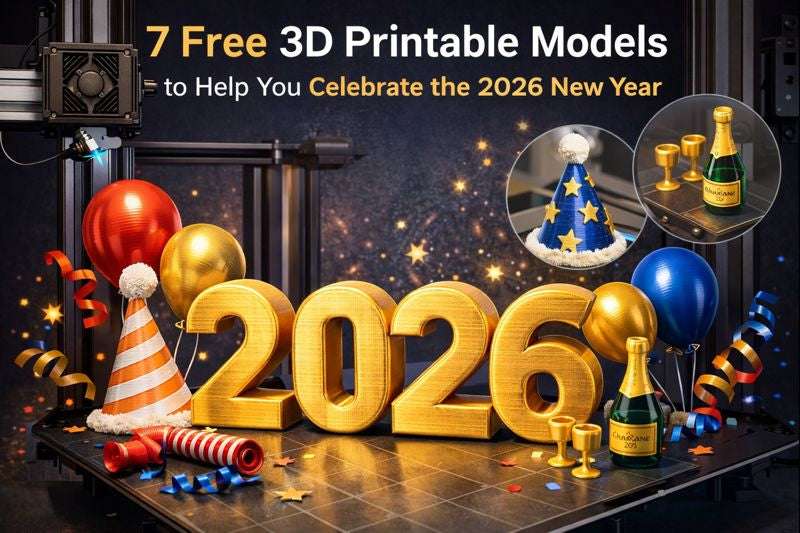 7 Free 3D Printable Models to Help You Celebrate the 2026 New Year