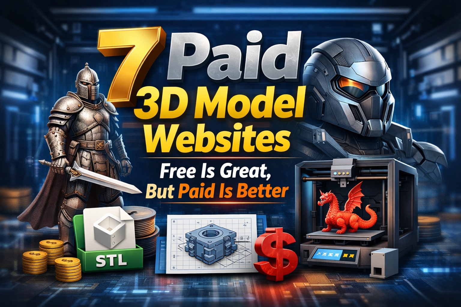 7 Paid 3D Model Websites — Free Is Great, But Paid Is Better
