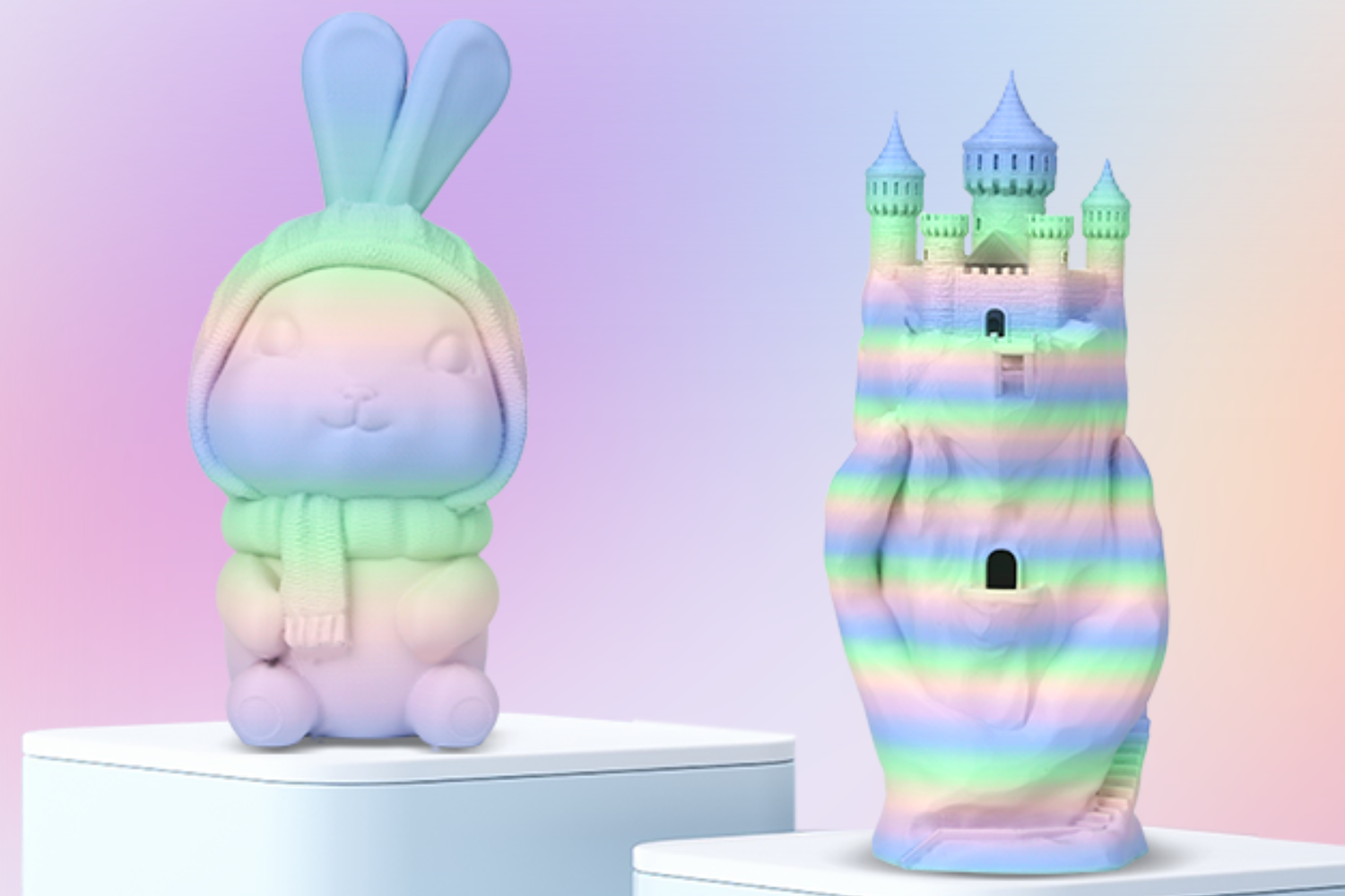 Chameleon PLA Filament begeistert mit Farben, Standard PLA bleibt blass