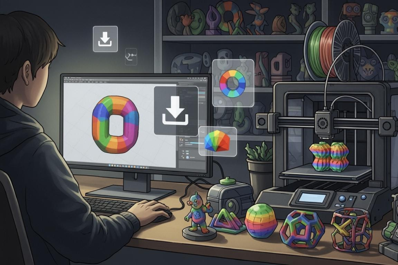 How to Download and Use Multi-Color 3D Print Models