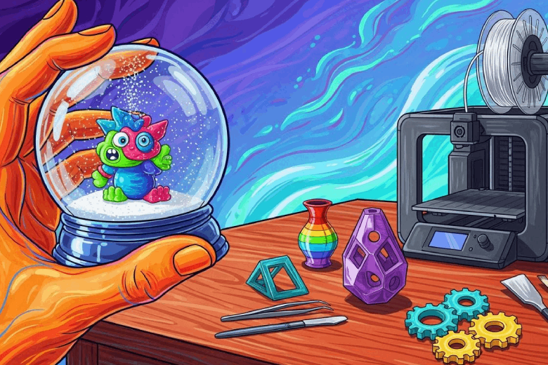 Make Your Own Snow Globe with a 3D Printer