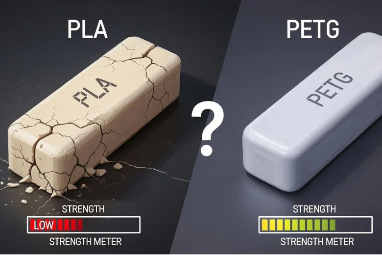 PLA oder PETG: Welches Material ist stärker?