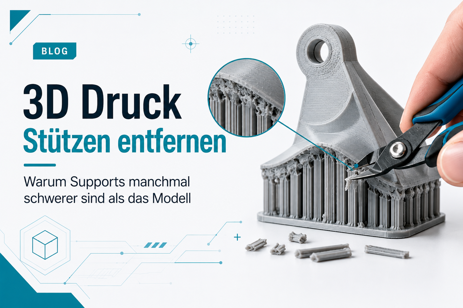Warum Supports manchmal schwerer sind als das Modell