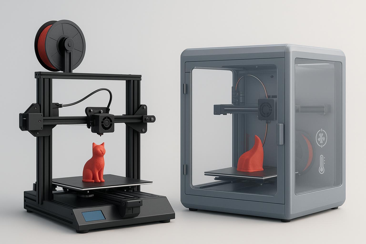 Enclosed vs Open 3D Printer: A Beginner Buyer Guide