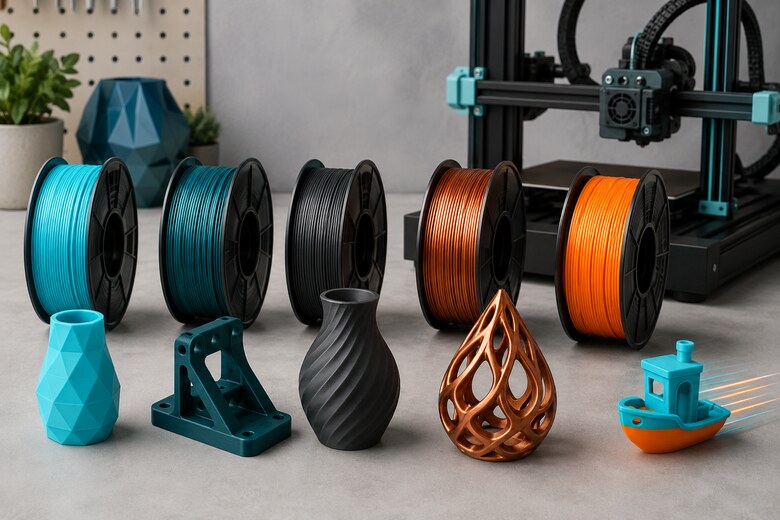 PLA, PLA+, Matte PLA, Silk PLA und High-Speed PLA im Vergleich