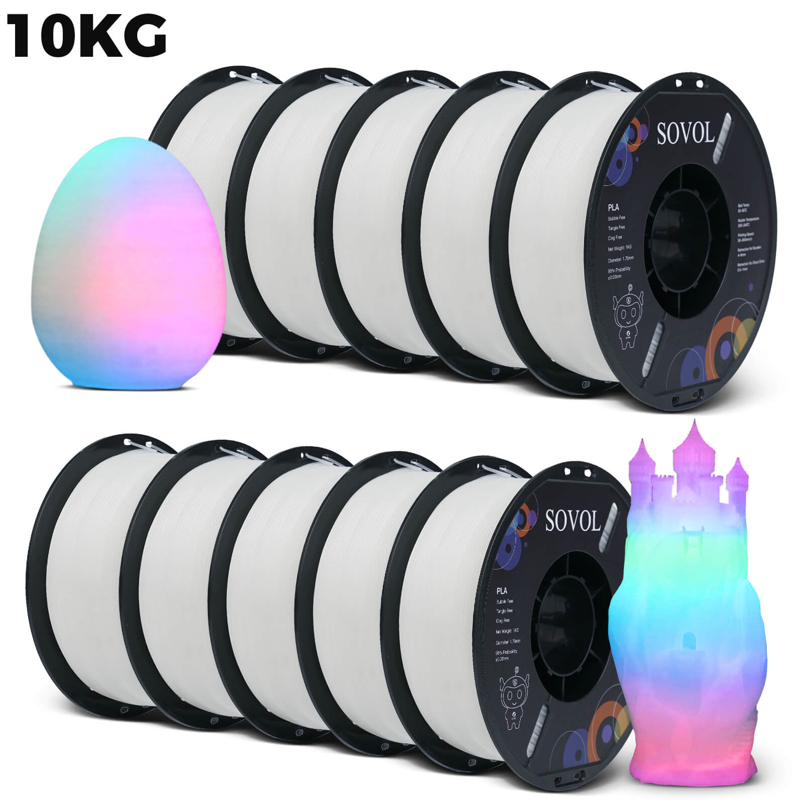 <tc>Sovol</tc> Filament PLA świecący w ciemności 1 kg