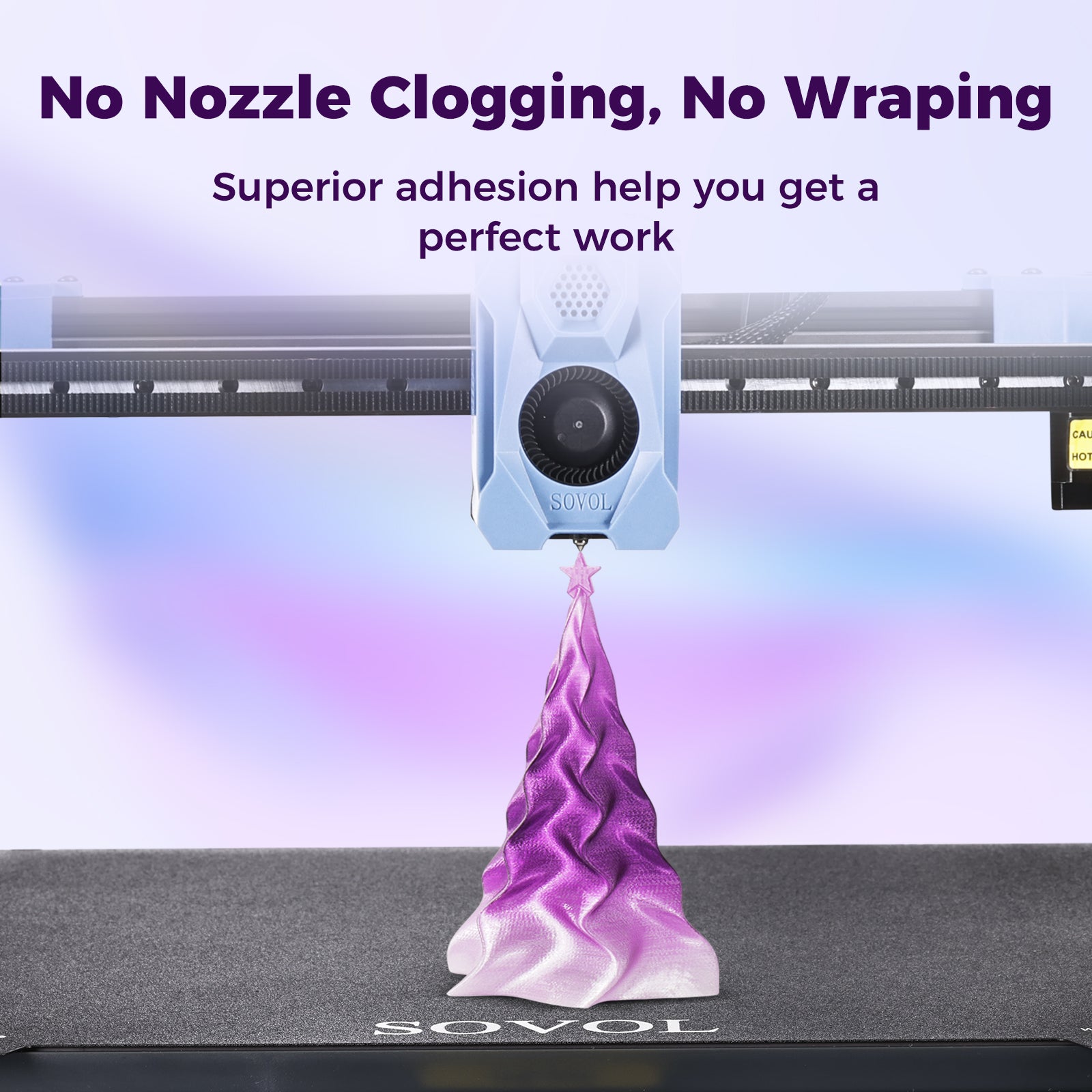 Sovol Gradient Purple White PETG Filament