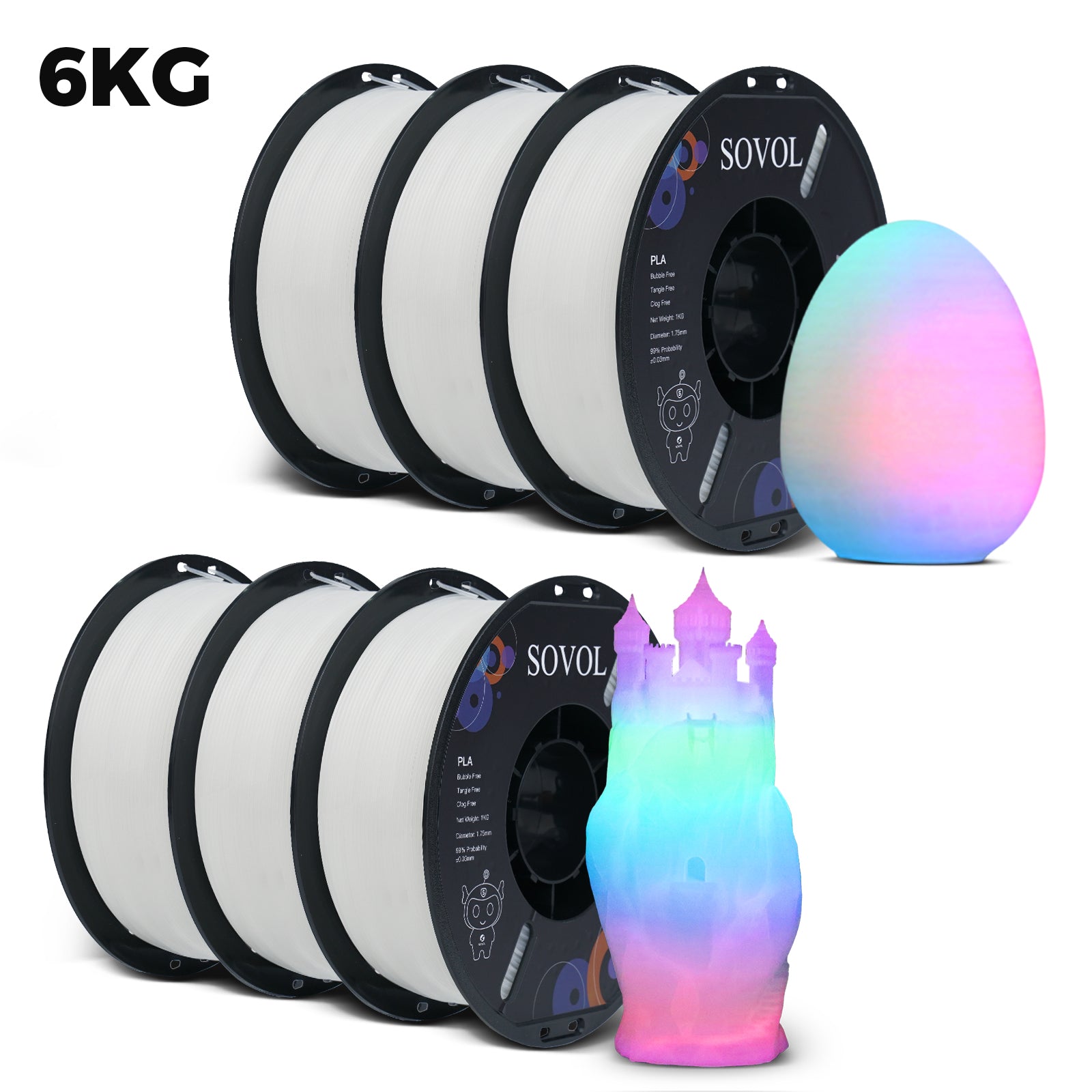 <tc>Sovol</tc> Filament PLA świecący w ciemności 1 kg