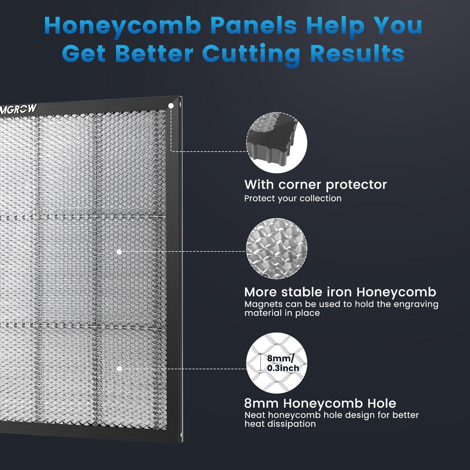 Magnetic Honeycomb Laser Panel with Aluminum Plate