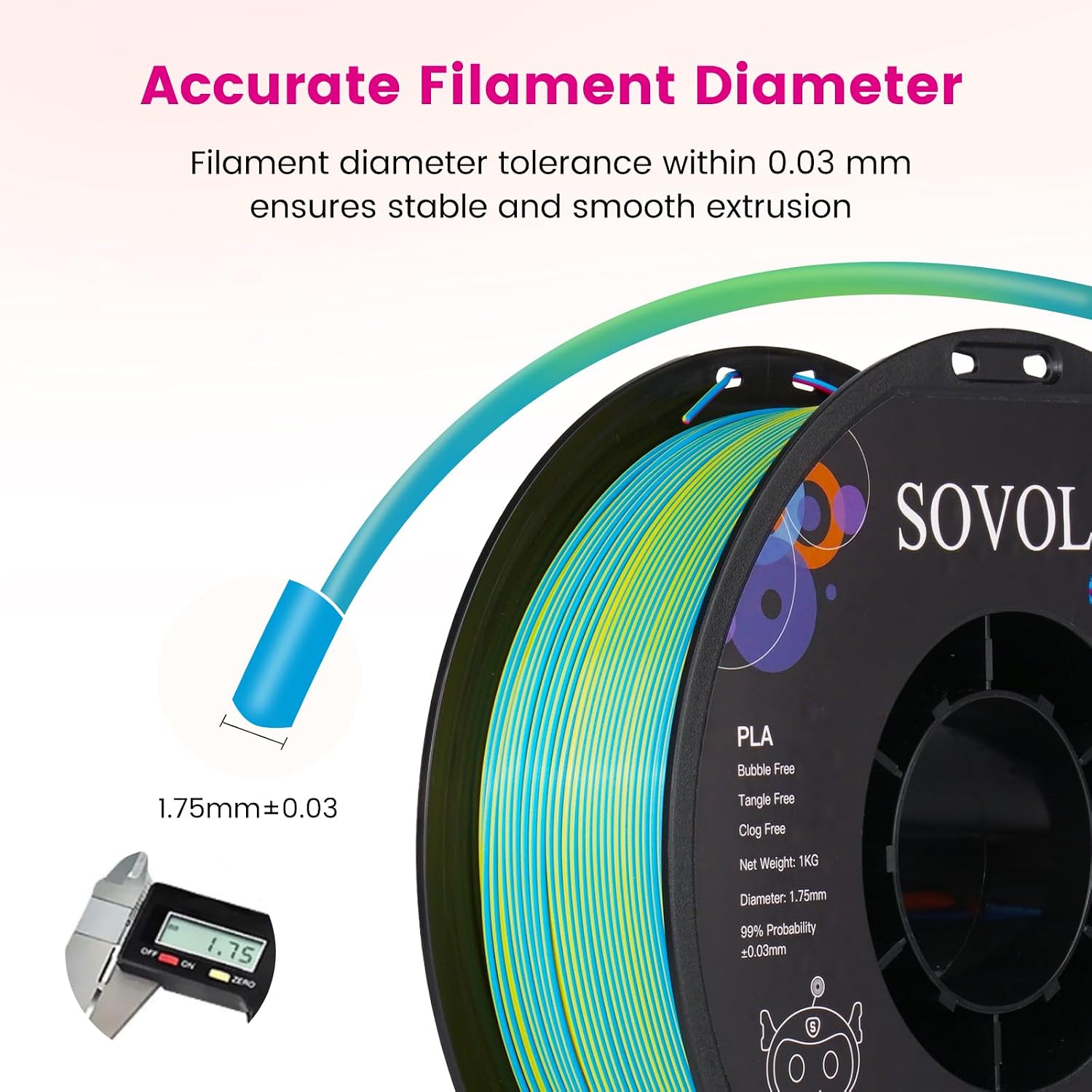 <tc>Sovol</tc> <tc>PLA Silk</tc> Filamento 3D 1KG
