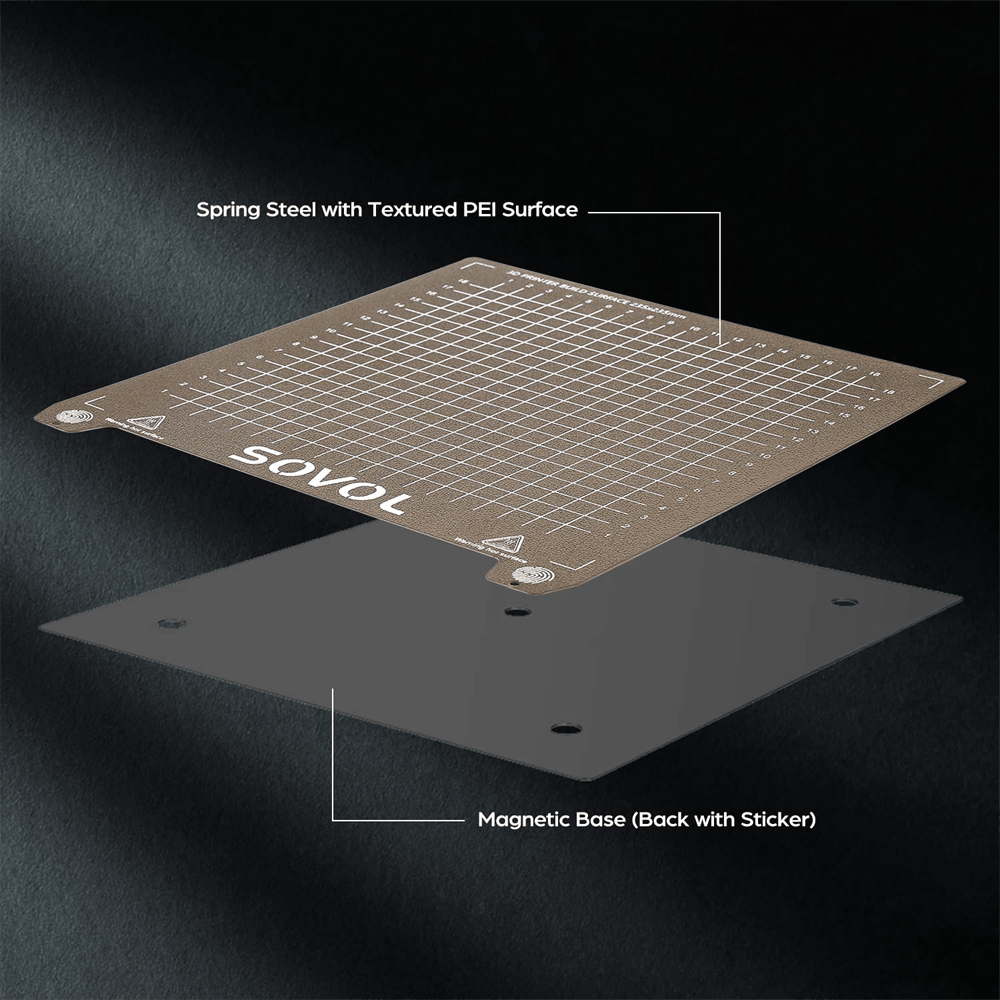 Sovol SV05 SV06 3D Printer PEI Steel Build Plate