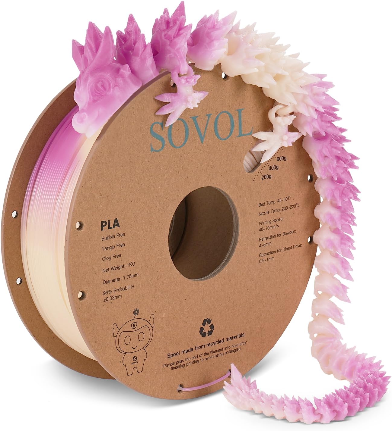 <tc>Sovol</tc> Im Dunkeln leuchtendes PLA-Filament 1 KG