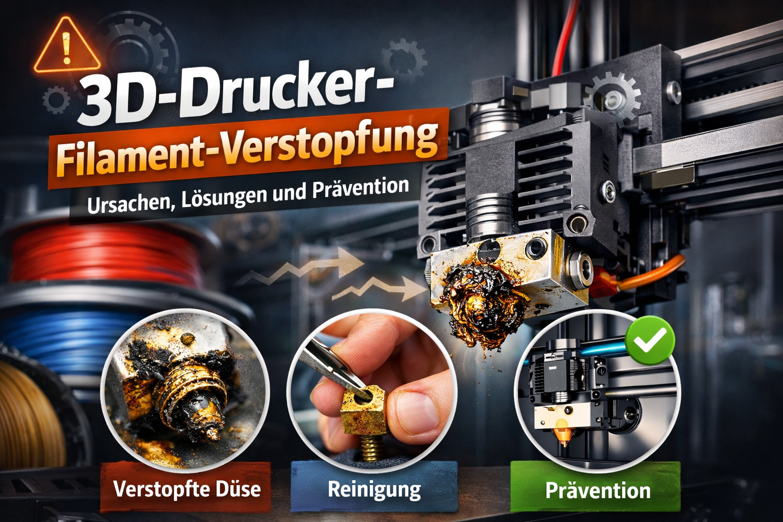 3D-Drucker-Filament-Verstopfung: Ursachen, Lösungen und Prävention