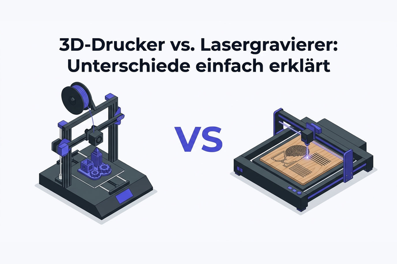 3D-Drucker vs. Lasergravierer: Unterschiede einfach erklärt