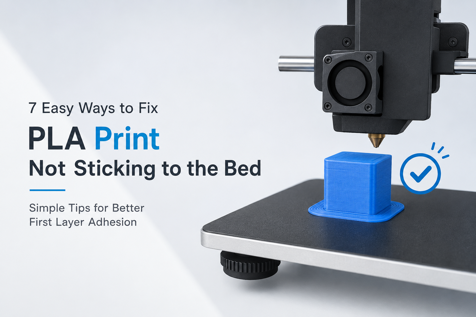 7 Easy Ways to Fix PLA Prints Not Sticking to the Bed