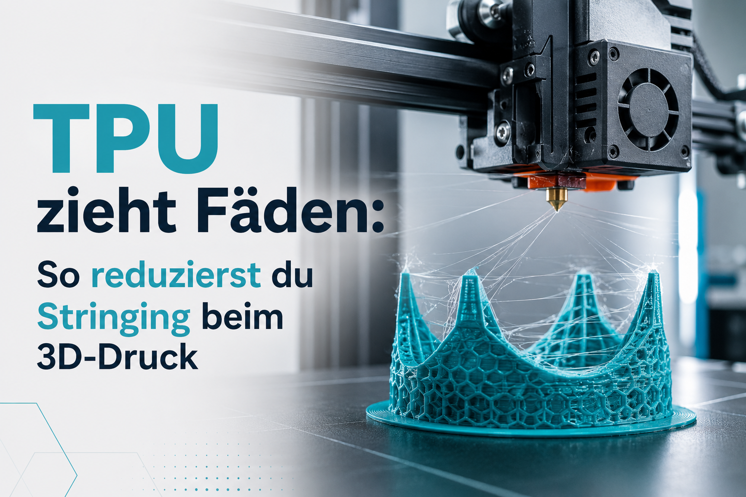 TPU zieht Fäden: So reduzierst du Stringing beim 3D-Druck