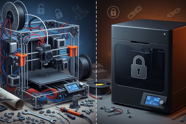 The differences between open-source printers and closed-source printers