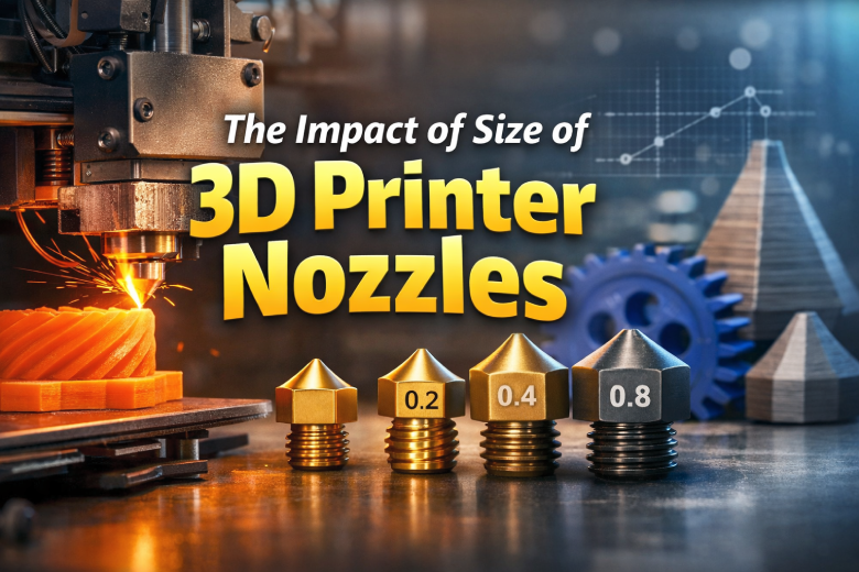 The impact of size of 3D printer nozzles