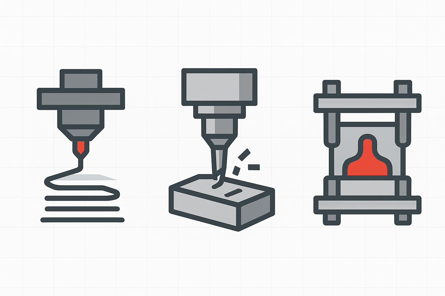 3D Printing vs CNC vs Injection Molding: DFM Guide