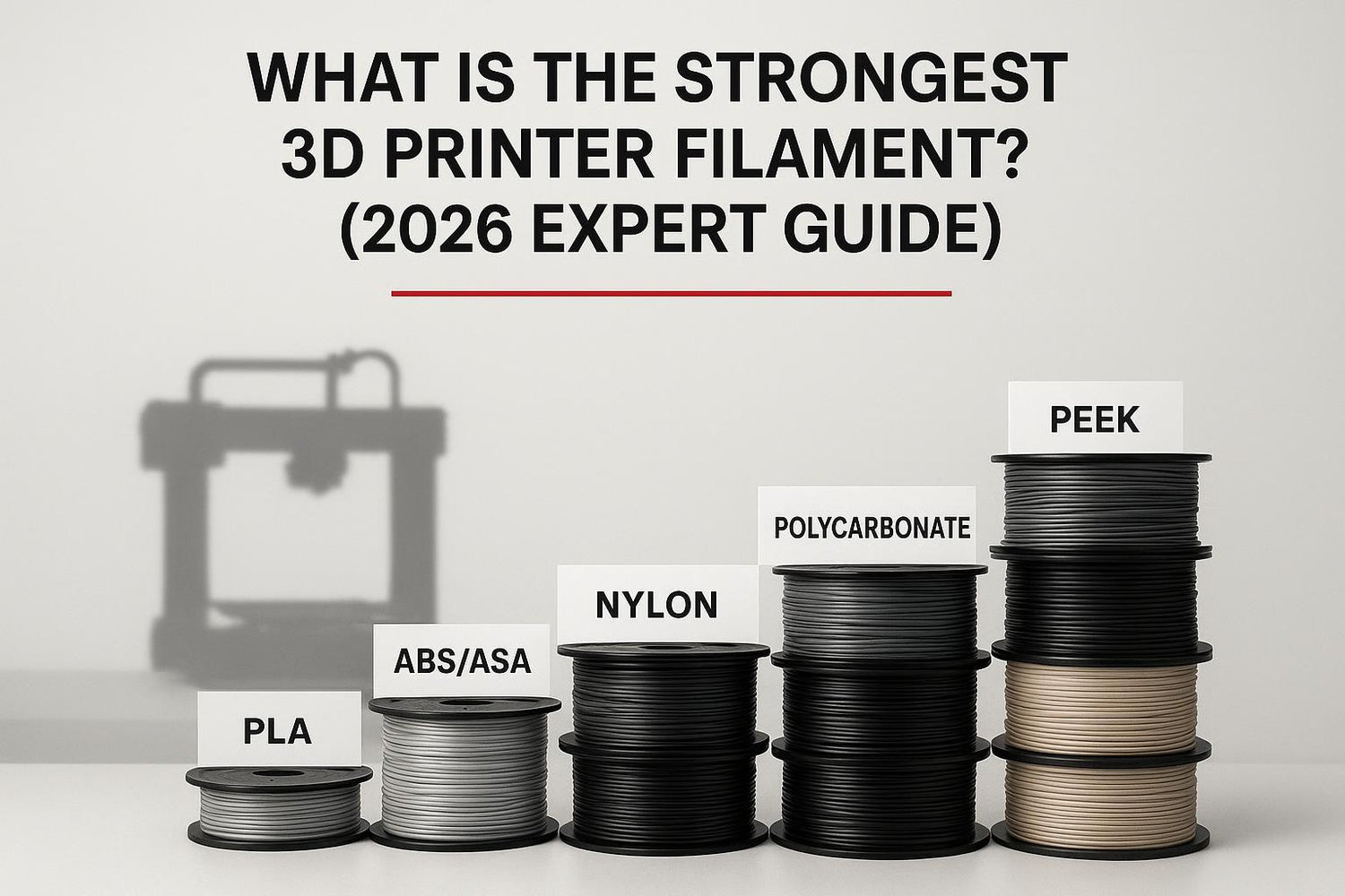 What is the strongest 3D printer filament? (2026 expert guide)