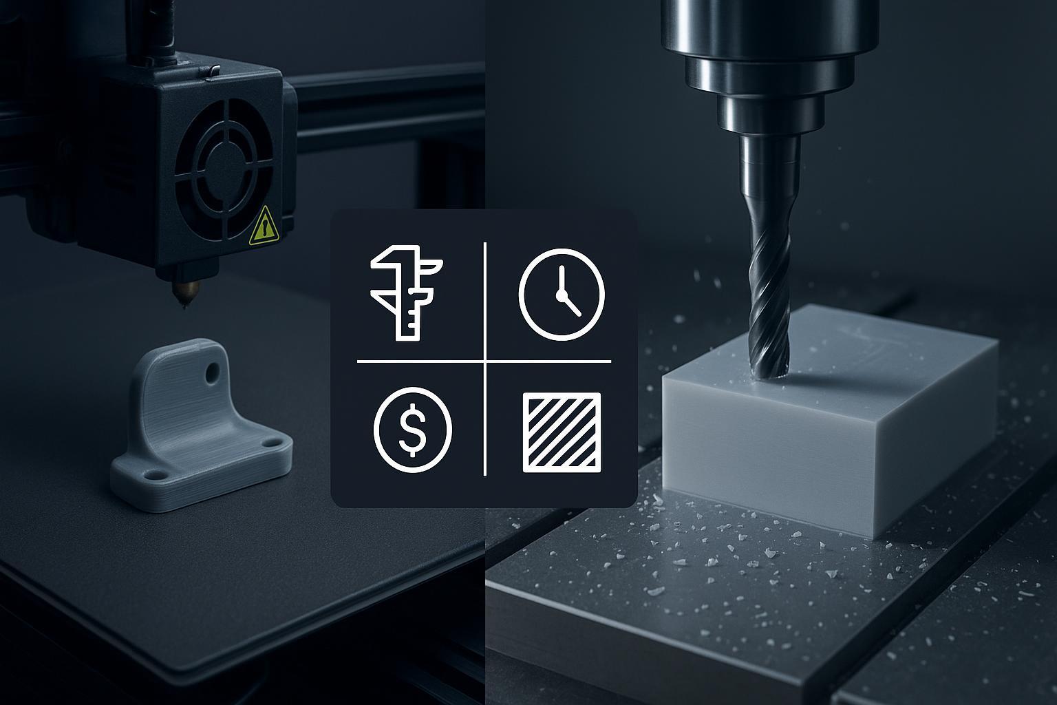 3D printing vs CNC for small-batch ABS parts: a decision guide