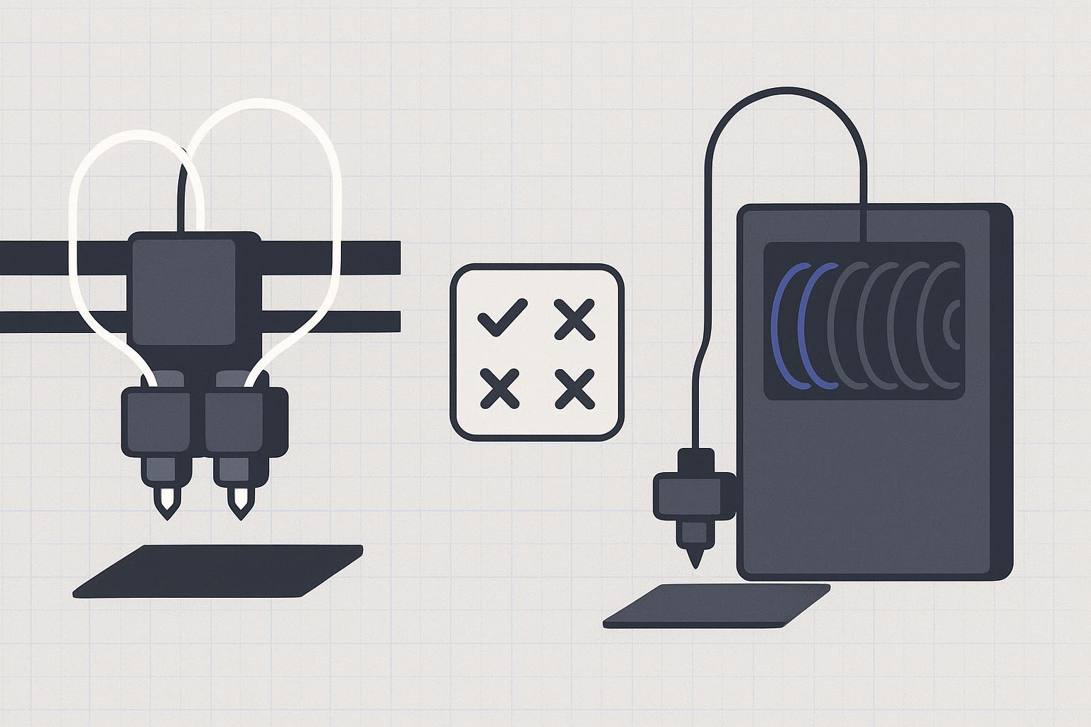 Dual extruder vs AMS: which multi-material setup fits?