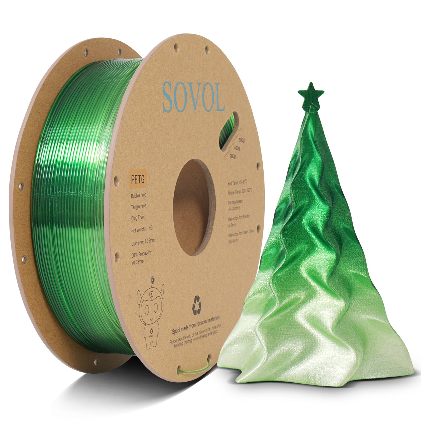 SOVOL PETG 3D Filamenti 2kg