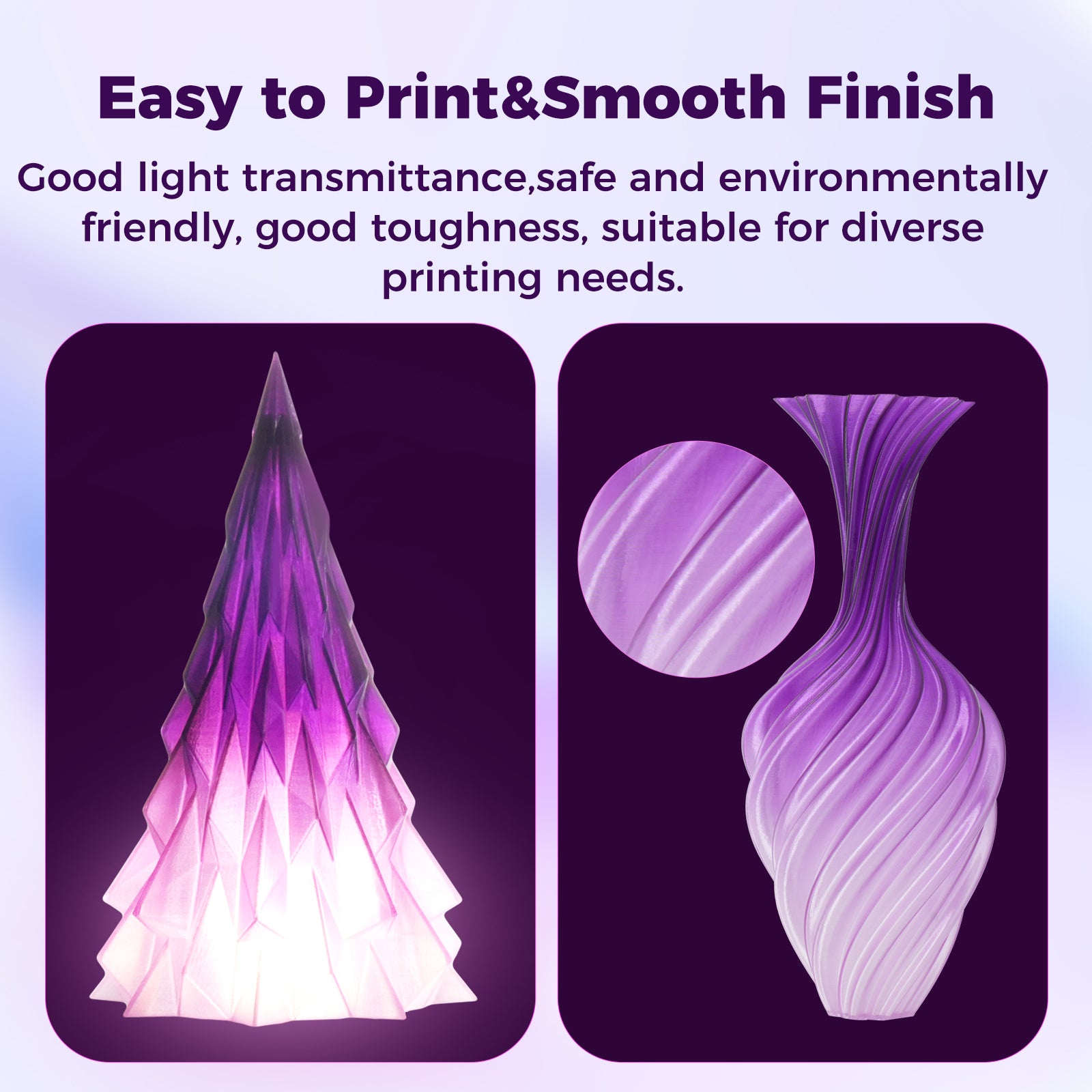 Sovol Gradient Purple White PETG Filament