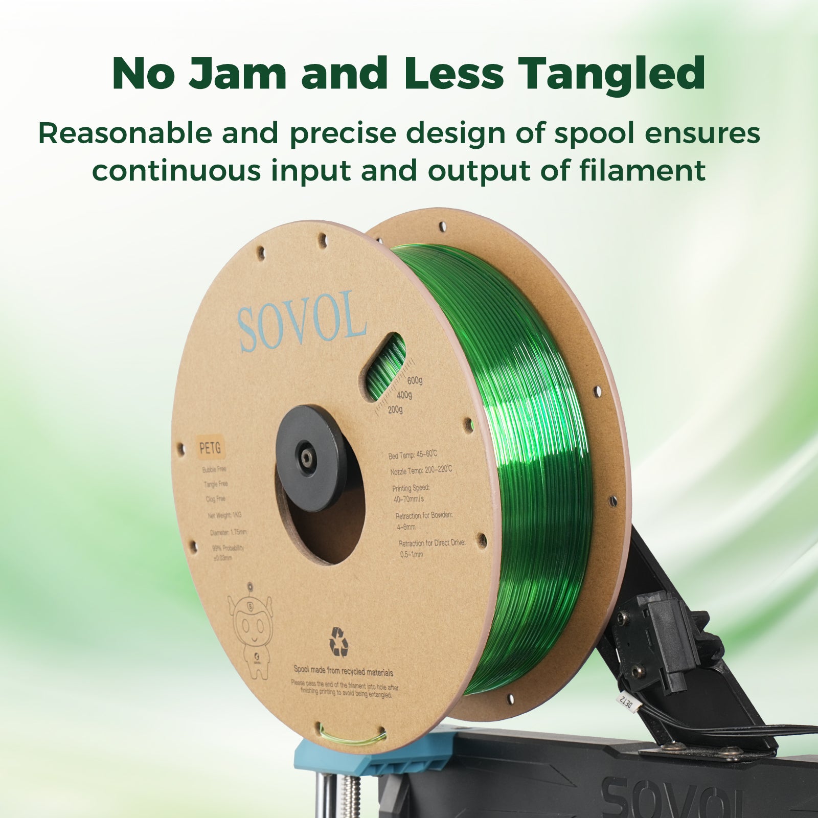 SOVOL PETG 3D Filamenti 2kg