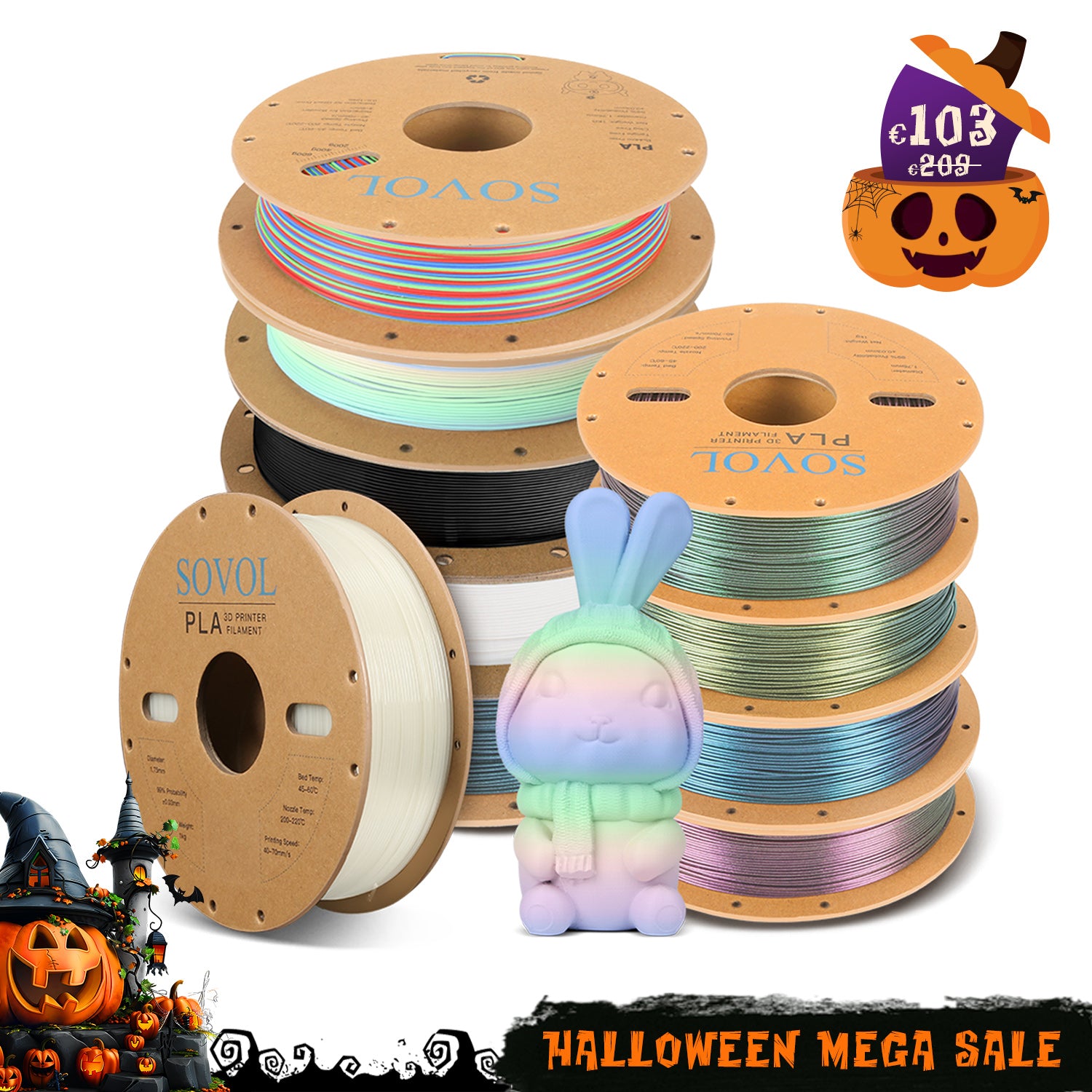 Sovol Chameleon PLA 3D Filament 10KG