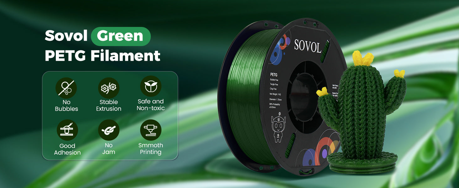 Sovol Green PETG A+ detail banner 1