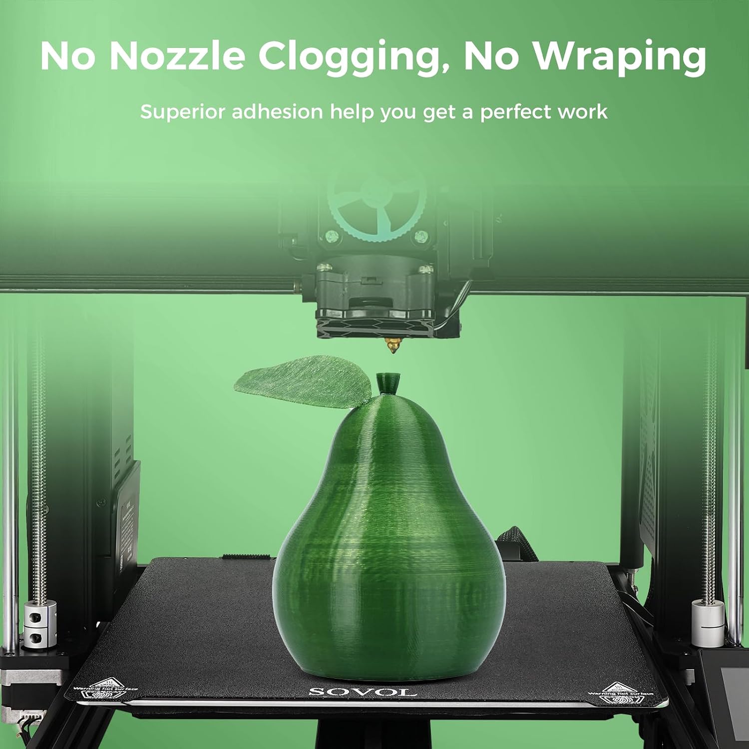 Sovol Green PETG Filament strong toughness
