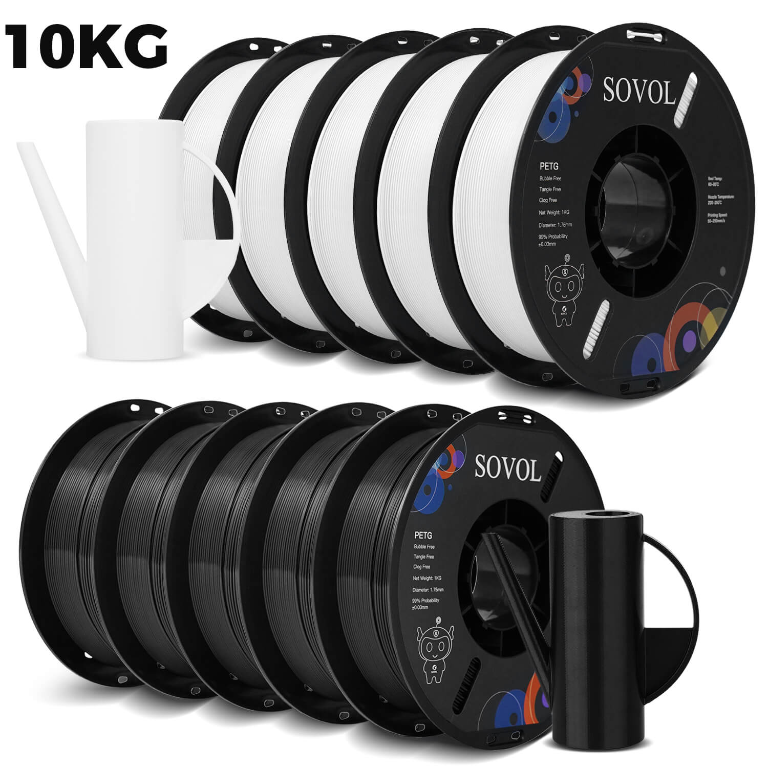 <tc>Sovol</tc> PETG 3D-Filamente 10 kg