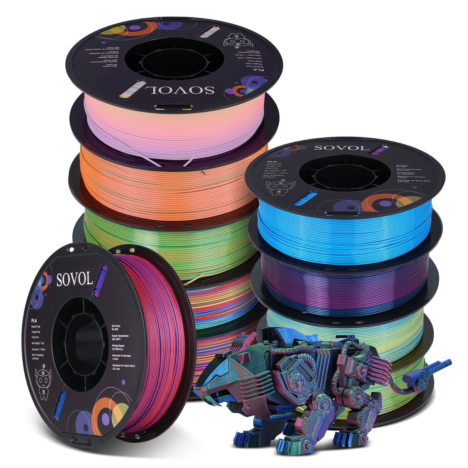 Sovol PLA Seide 3D-Druckfilamente 10 kg