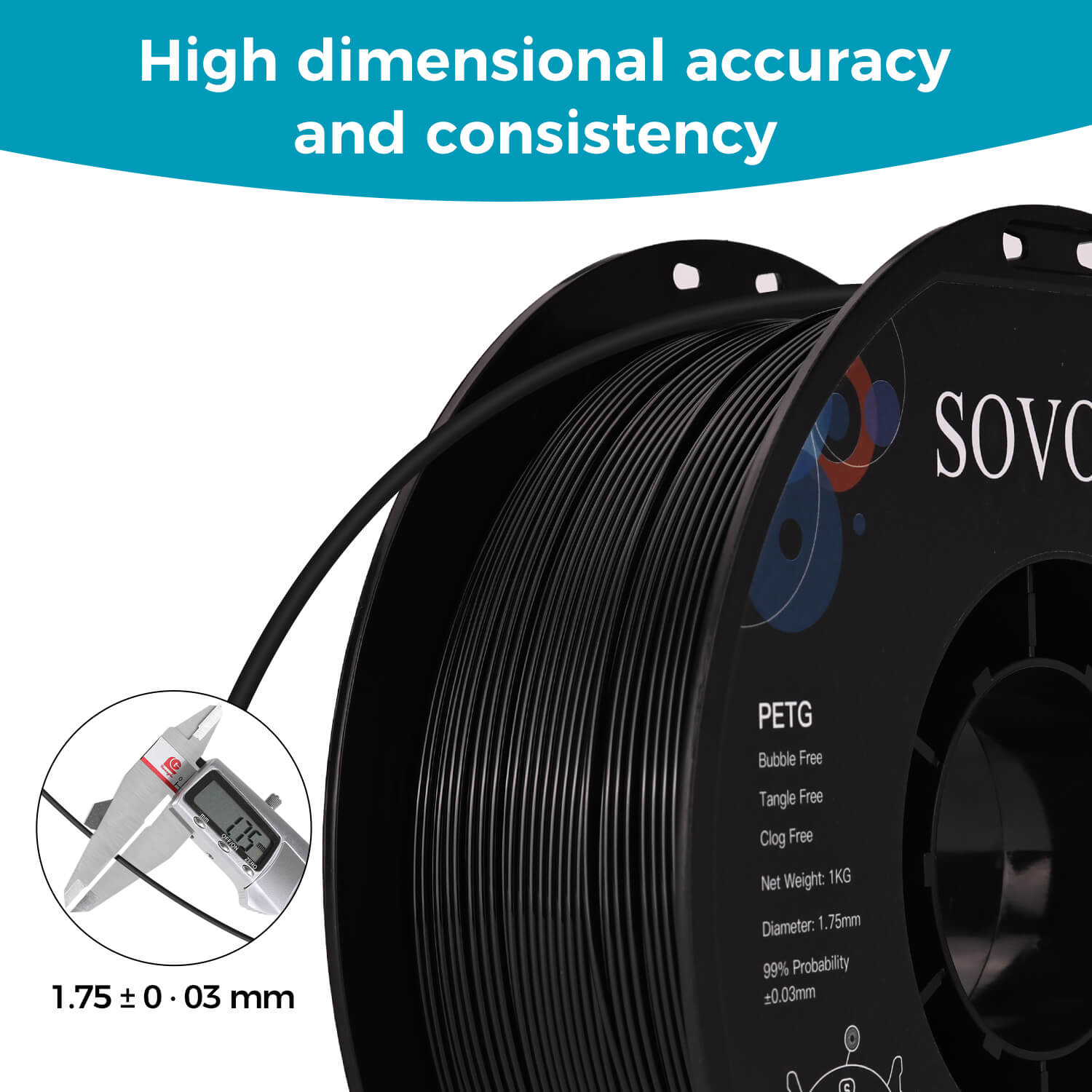 <tc>Sovol</tc> PETG 3D-Filamente 2 kg