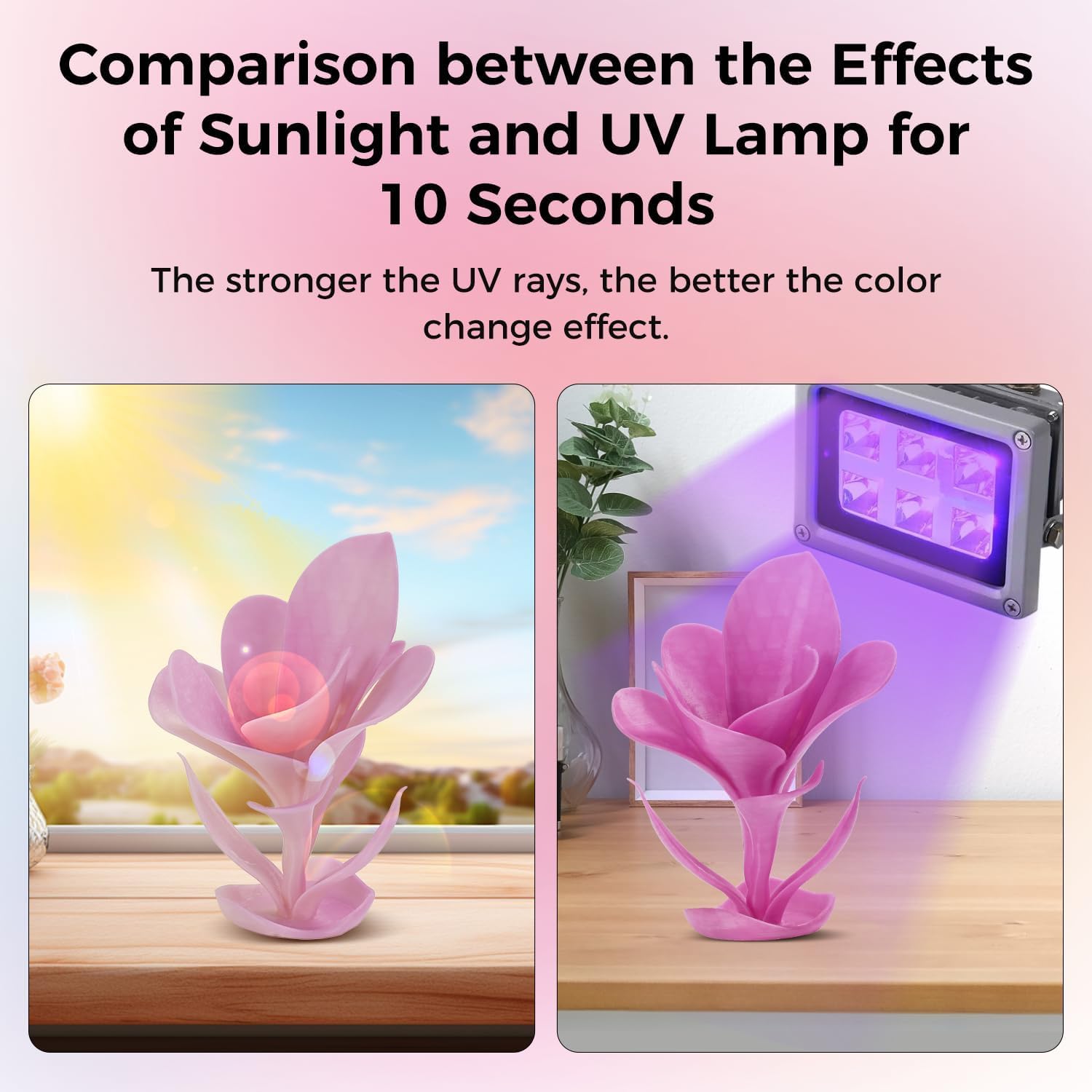 Filament PLA Sovol réactif aux UV et changeant de couleur